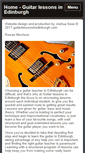 Mobile Screenshot of guitarlessonsinedinburgh.com