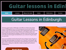 Tablet Screenshot of guitarlessonsinedinburgh.com